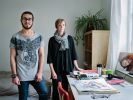 Sweden. Single mother and librarian, Linnea Tell, hosts Syrian gay Muslim artist, Alqumit Alhamad, who is now thriving in Malmö.