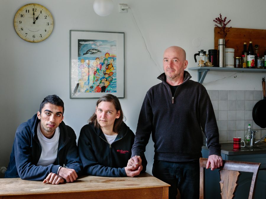 Germany. Newruz, a refugee from Syria lives with Claudia and Tobias in Berlin.